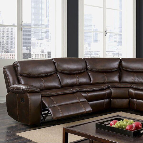 Pollux Sectional CM6982BR By Furniture of America 6