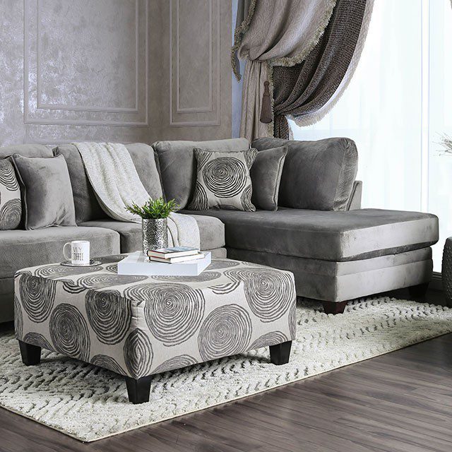Bonaventura Sectional SM5143GY By Furniture of America