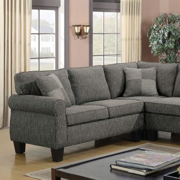 Rhian Sectional CM6329GY By Furniture of America