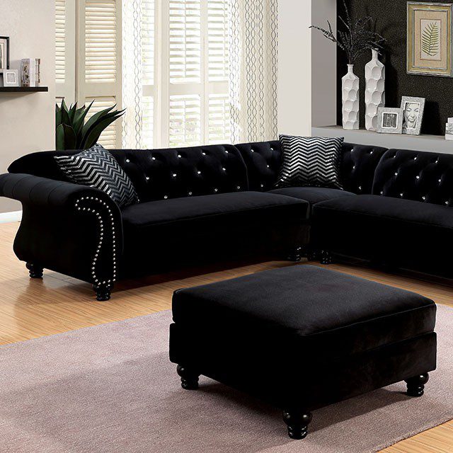 Jolanda Sectional CM6158BK By Furniture of America