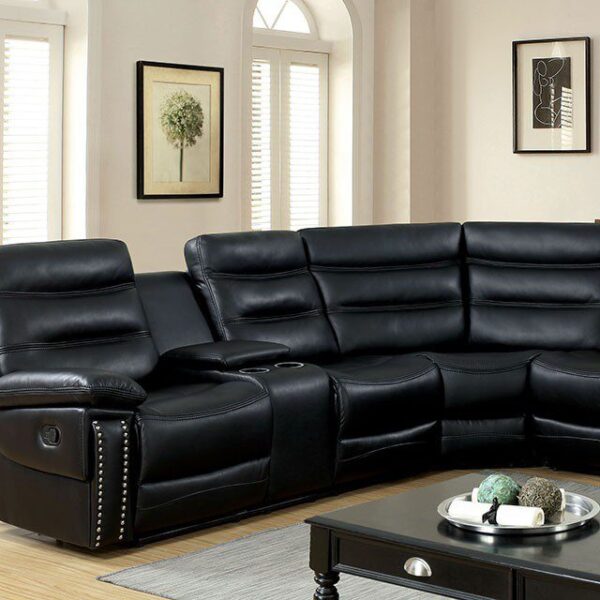 Cavan Sectional CM6650BK-SECT By Furniture of America 9