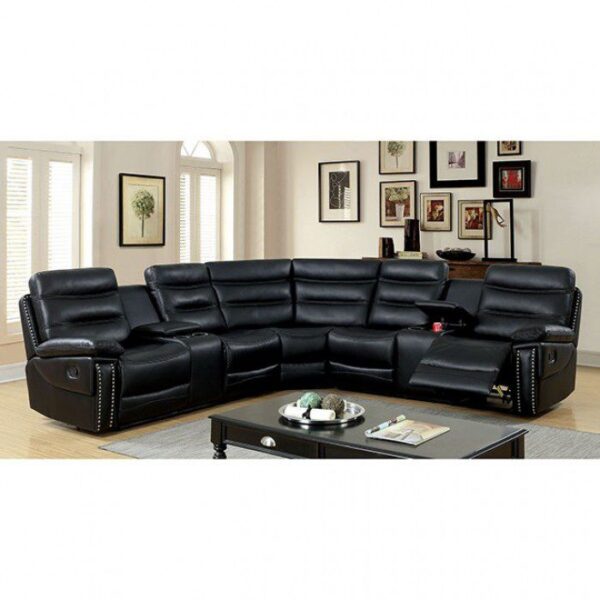 Cavan Sectional CM6650BK-SECT By Furniture of America 10