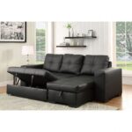 Denton Sectional CM6149BK-LTR By Furniture of America 21