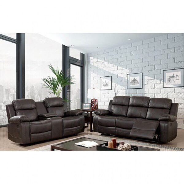 Dark Brown Pondera Recliner CM6568-CH BY Furniture of America 8
