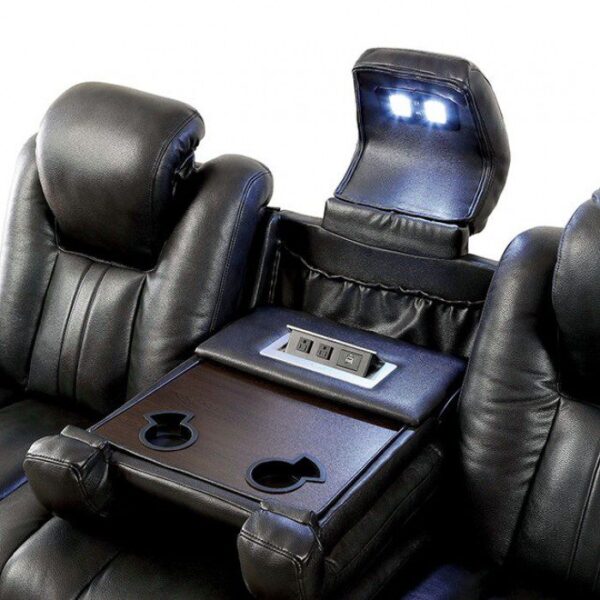 Dark Gray Zaurak Recliner CM6291-CH BY Furniture of America 12