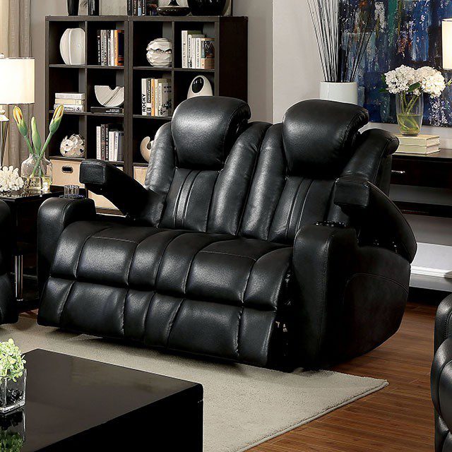 Dark Gray Zaurak Love Seat CM6291-LV BY Furniture of America
