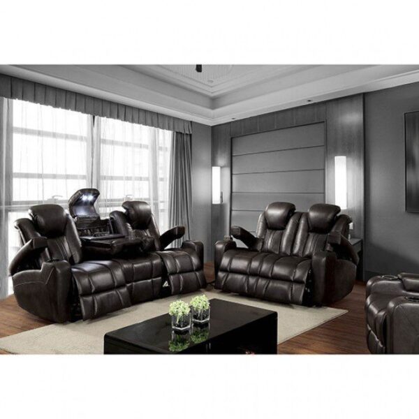 Dark Gray Zaurak Recliner CM6291-CH BY Furniture of America 11