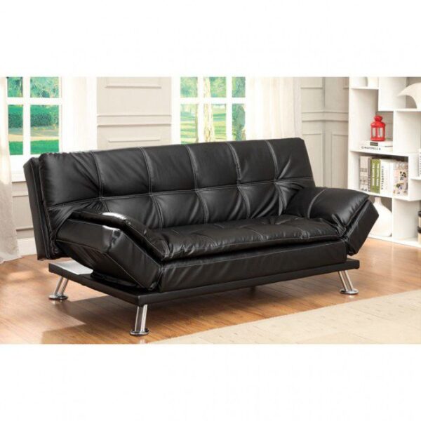 Hauser Futon Sofa CM2677BK BY Furniture of America 12