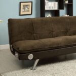 Gallagher Futon Sofa CM2675BR BY Furniture of America 13
