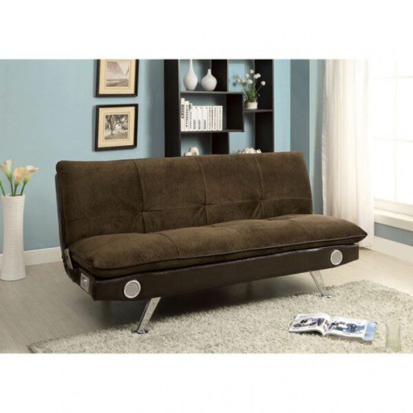 Gallagher Futon Sofa CM2675BR BY Furniture of America 9