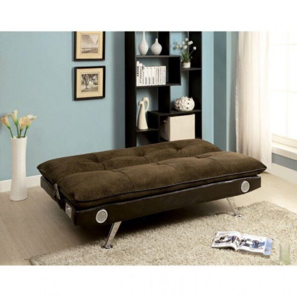 Gallagher Futon Sofa CM2675BR BY Furniture of America 10