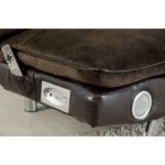 Gallagher Futon Sofa CM2675BR BY Furniture of America 16