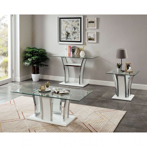 Staten Sofa Table CM4372WH-S By Furniture of America 7