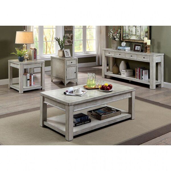 Meadow Side Table CM4327WH-T By Furniture of America 7