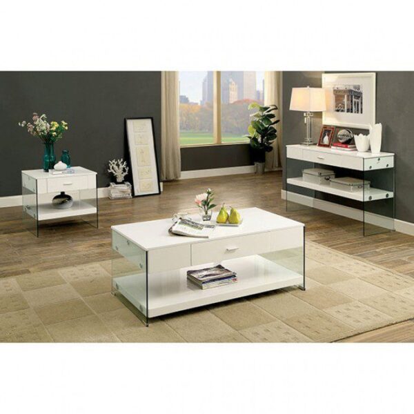 Raya Coffee Table CM4451WH-C By Furniture of America 9