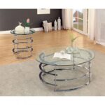 Clonmel End Table, Chrome CM4359CRM-E By Furniture of America 10