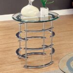 Clonmel End Table, Chrome CM4359CRM-E By Furniture of America 11