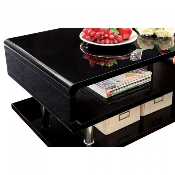 Ninove Coffee Table, Black CM4057BK-C By Furniture of America 10