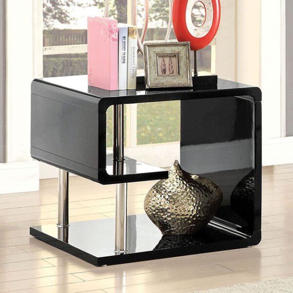 Ninove End Table, Black CM4057BK-E By Furniture of America 6