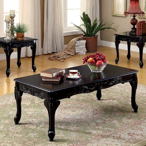 Cheshire 3 Pc. Table Set CM4914BK-3PK By Furniture of America 7