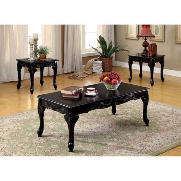 Cheshire 3 Pc. Table Set CM4914BK-3PK By Furniture of America 8