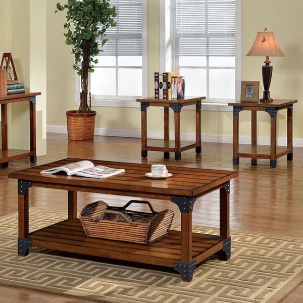 Bozeman 3 Pc. Table Set CM4102-3PK By Furniture of America 7