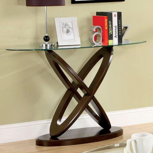 Atwood Oval Sofa Table CM4401S By Furniture of America 7