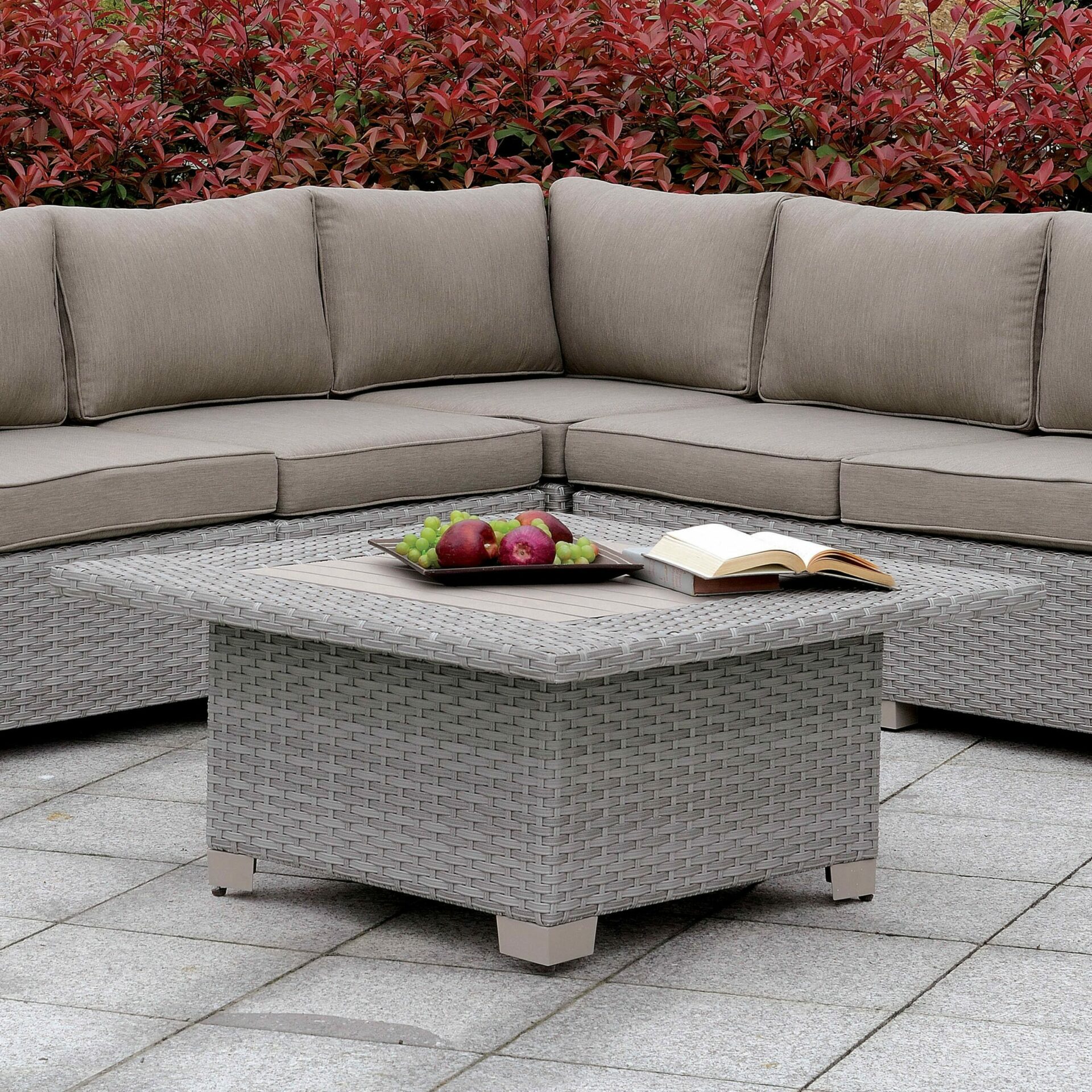 Bushnell Square Coffee Table CM-OS1840GY-SQ By Furniture of America