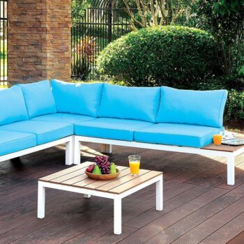 Winona Patio Sectional w/ Ottoman CM-OS2580 By Furniture of America