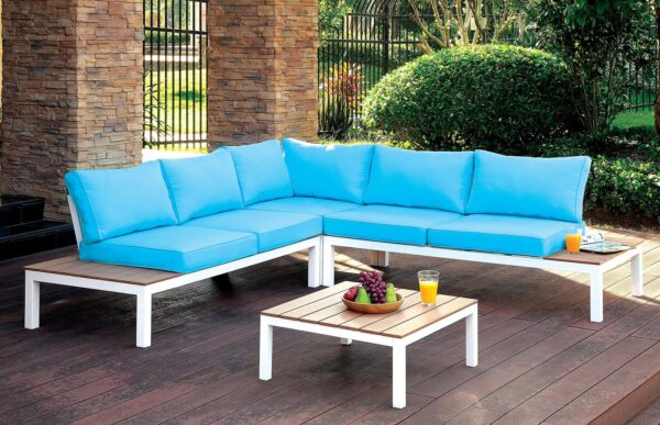 Winona Patio Sectional w/ Ottoman CM-OS2580 By Furniture of America - Image 4