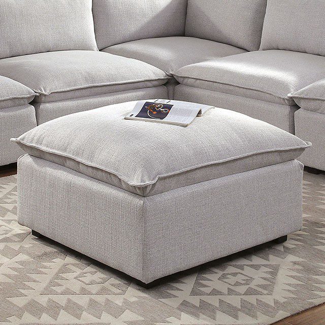 Light Gray Arlene Ottoman CM6547-OT By Furniture of America