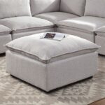 Light Gray Arlene Ottoman CM6547-OT By Furniture of America 8