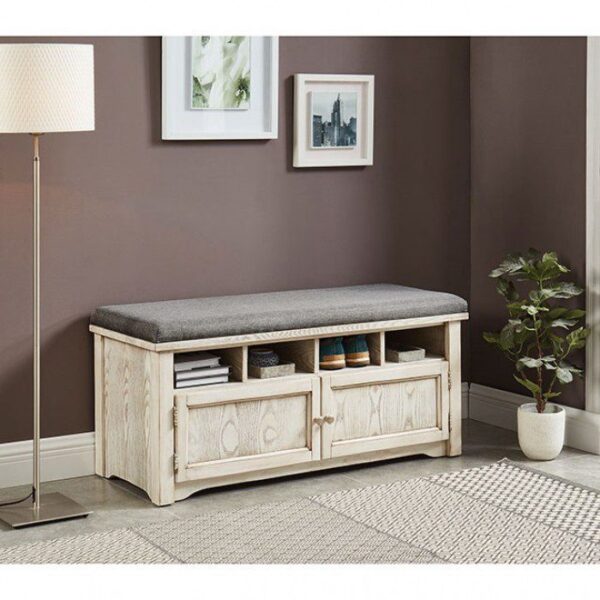 Gwebdolyn Shoe Bench CM-AC308WH By Furniture of America 7