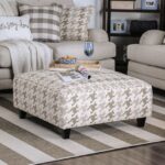 Light Gray ,Pattern Christine Ottoman SM8280-OT By Furniture of America 9