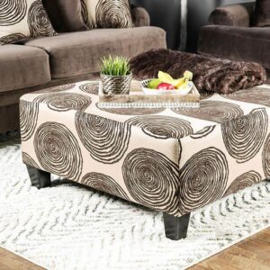 Brown Bonaventura Ottoman SM5142BR-OT By Furniture of America