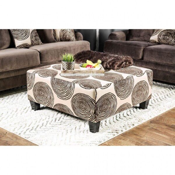 Brown Bonaventura Ottoman SM5142BR-OT By Furniture of America 9