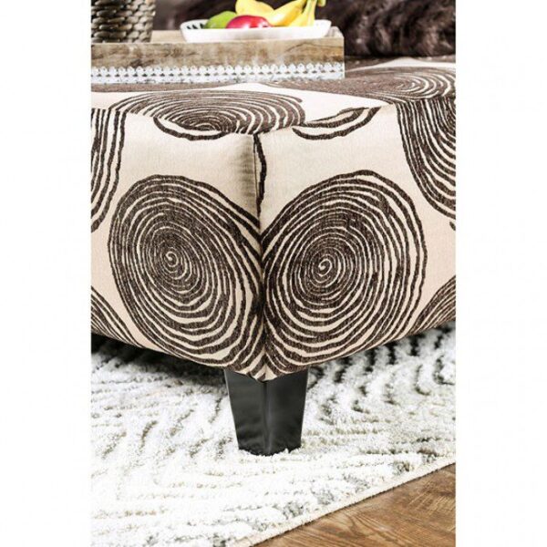 Brown Bonaventura Ottoman SM5142BR-OT By Furniture of America 10