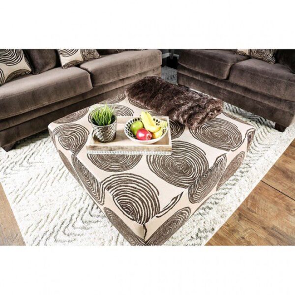 Brown Bonaventura Ottoman SM5142BR-OT By Furniture of America 11