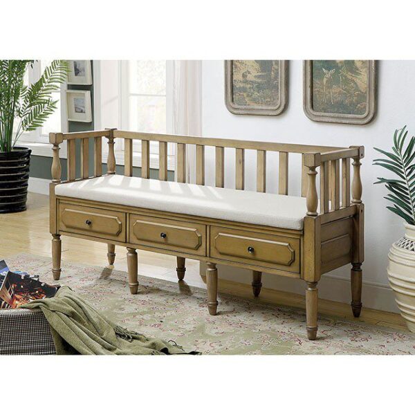 Ballinasloe Bench CM-BN6359NT By Furniture of America 7