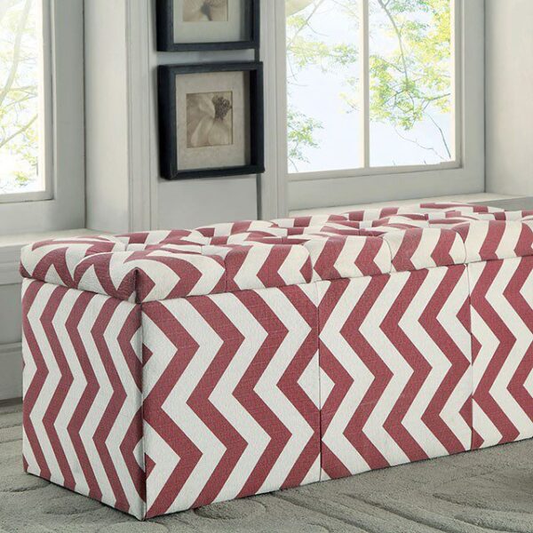 Zahra Storage Ottoman CM-BN6031RD By Furniture of America 8