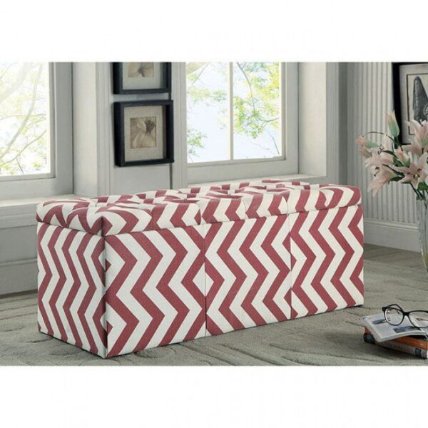 Zahra Storage Ottoman CM-BN6031RD By Furniture of America 9