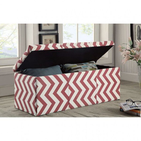 Zahra Storage Ottoman CM-BN6031RD By Furniture of America 10