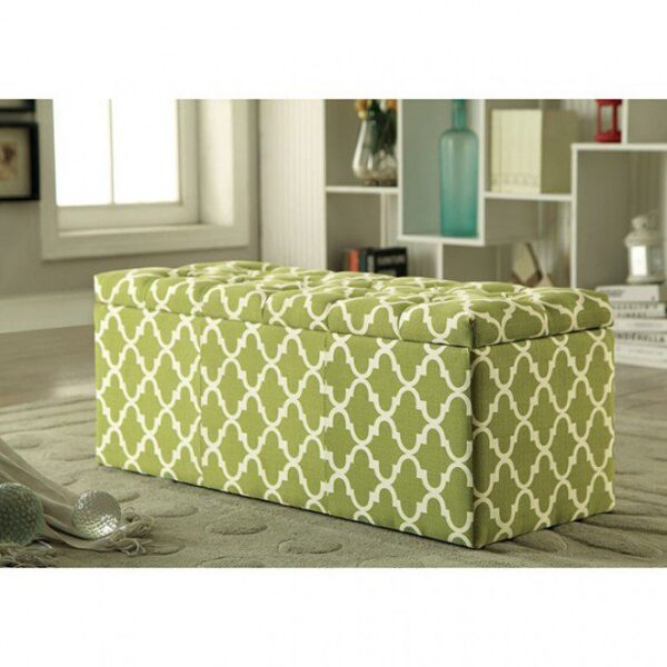Zaira Storage Ottoman CM-BN6033GR By Furniture of America 9