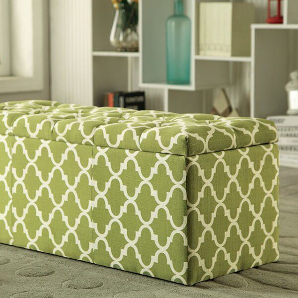 Zaira Storage Ottoman CM-BN6033GR By Furniture of America 12