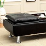 Hauser Ottoman CM2677BK-OT By Furniture of America 11