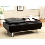 Hauser Ottoman CM2677BK-OT By Furniture of America 12