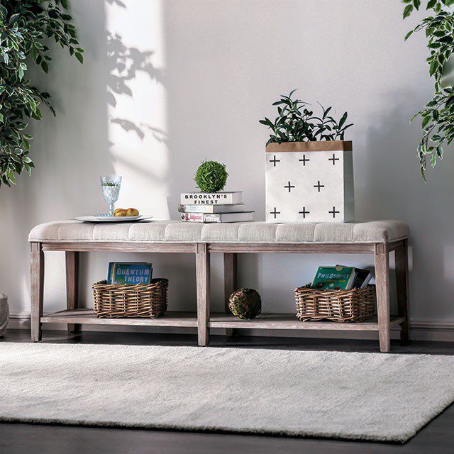 Tayah Bench CM-BN5666BG-3A By Furniture of America
