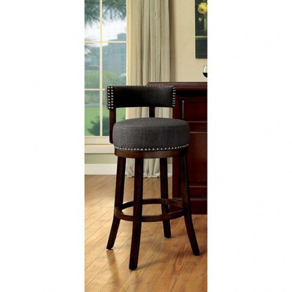 Lynsey 25″ Bar Stool (2/Box) CM-BR6252GY-24-2PK By Furniture of America 8