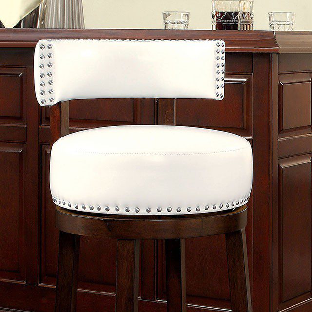 Shirley 30″ Bar Stool (2/Box) CM-BR6251WH-29-2PK By Furniture of America
