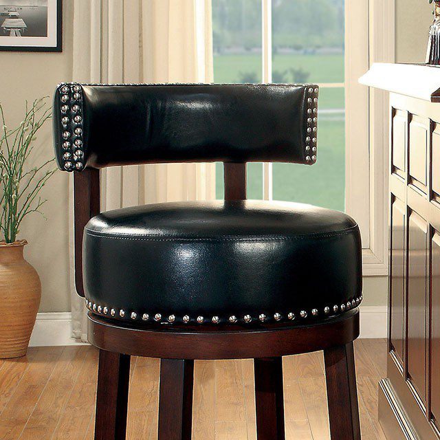 Shirley 25″ Bar Stool (2/Box) CM-BR6251BK-24-2PK By Furniture of America